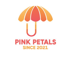 Orange & Pink Umbrella logo design