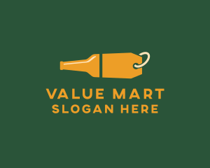 Alcohol Bottle Price Tag Sale logo