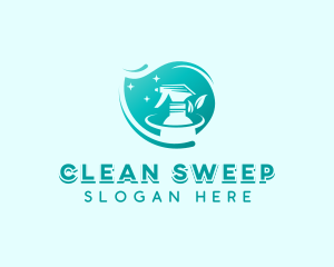 Disinfectant Cleaning Sprayer  logo design