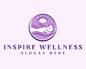 Wellness Lotus Spa logo design