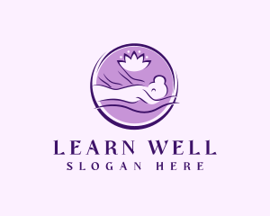 Wellness Lotus Spa logo design