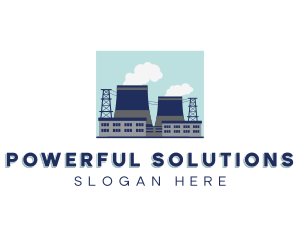 Nuclear Power Plant  logo design