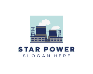 Nuclear Power Plant  logo design