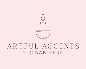 Candle Spa Decor logo design