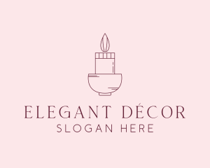 Candle Spa Decor logo design