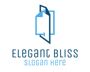 Blue File Documents Logo