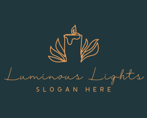 Candle Light Ornament logo design