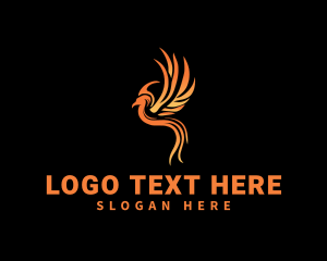 Fantasy Phoenix Bird logo