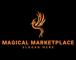 Fantasy Phoenix Bird logo