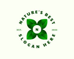 Nature Farm Leaf  logo design