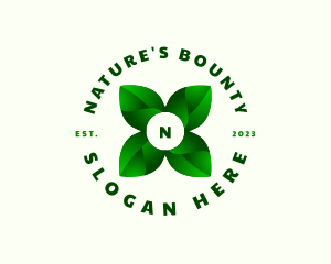 Nature Farm Leaf  logo design