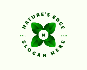 Nature Farm Leaf  logo design