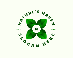 Nature Farm Leaf  logo design