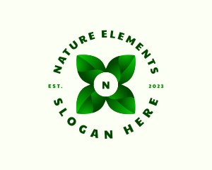 Nature Farm Leaf  logo design