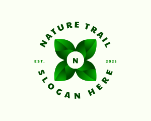 Nature Farm Leaf  logo design