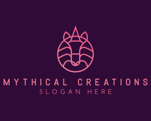 Unicorn Mythical Creature logo