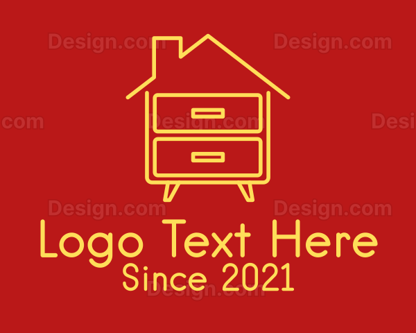 House Cabinet Furniture Logo