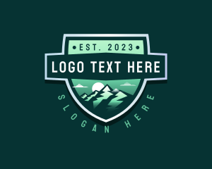 Exploration - Outdoor Trekking Summit logo design