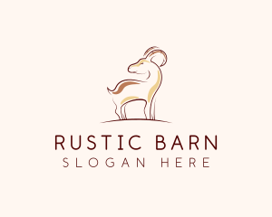 Goat Livestock Farm logo design