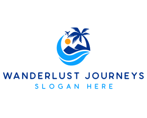 Airplane Travel Flight logo design