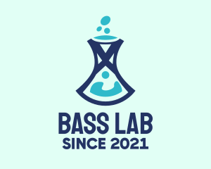 Chemistry Research Experiment logo design