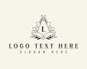 Flower Triangle Frame logo