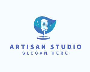 Podcast Streaming Studio logo design