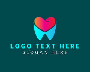 Heart Tooth Dentist Logo