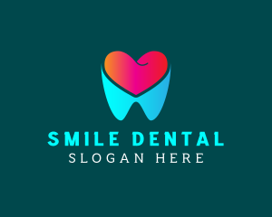 Heart Tooth Dentist logo design