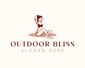 Woman Bikini Body logo design