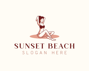 Woman Bikini Body logo design