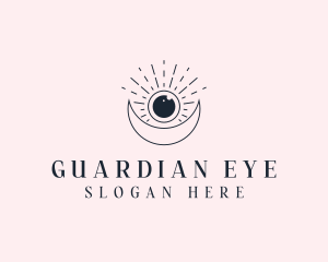 Bohemian Celestial Eye logo design