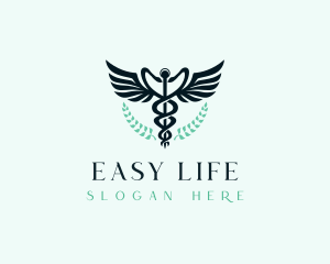 Hospital Medical Caduceus logo design