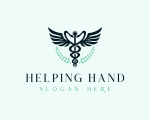 Hospital Medical Caduceus logo design