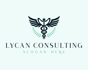 Hospital Medical Caduceus logo design