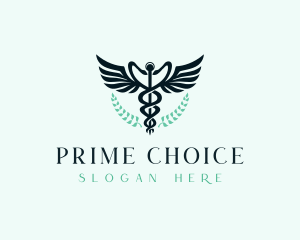 Hospital Medical Caduceus logo design