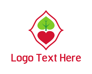 Leaf Spade Heart logo