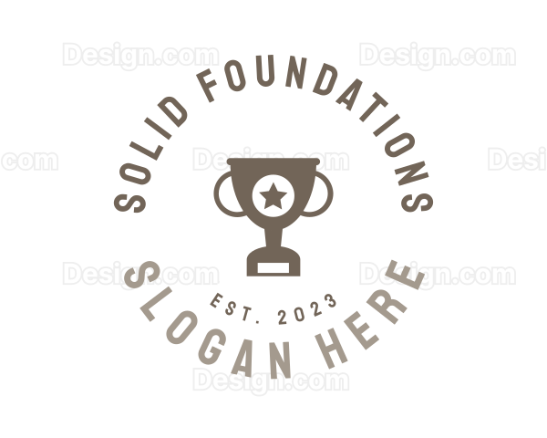 Trophy Round Business Logo