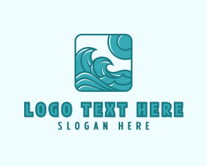 Ocean Wave Surfing logo