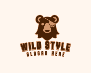 Wild Pirate Bear  logo design