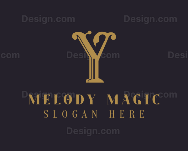 Elegant Antique Letter Y Logo