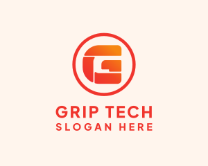 Tech Letter G Badge  logo design