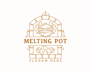 Oven Pot Restaurant logo design