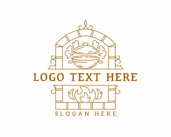 Pizza Oven logo example 1