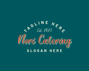 Cursive Retro Business logo design