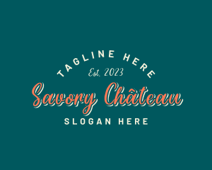 Cursive Retro Business logo design