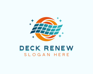 Sustainable Solar Panel logo design