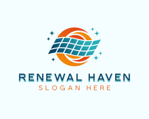 Sustainable Solar Panel logo design