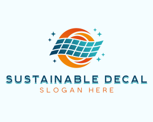 Sustainable Solar Panel logo design