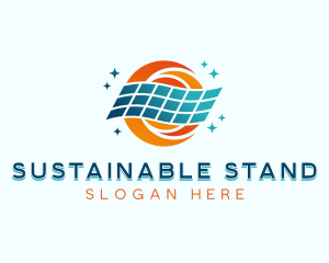 Sustainable Solar Panel logo design